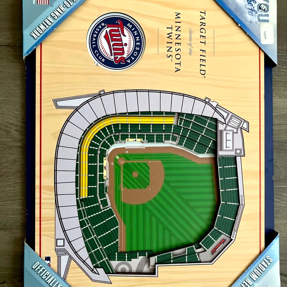 Minnesota Twins Target Field 3D Stadium Wall Art - MLB